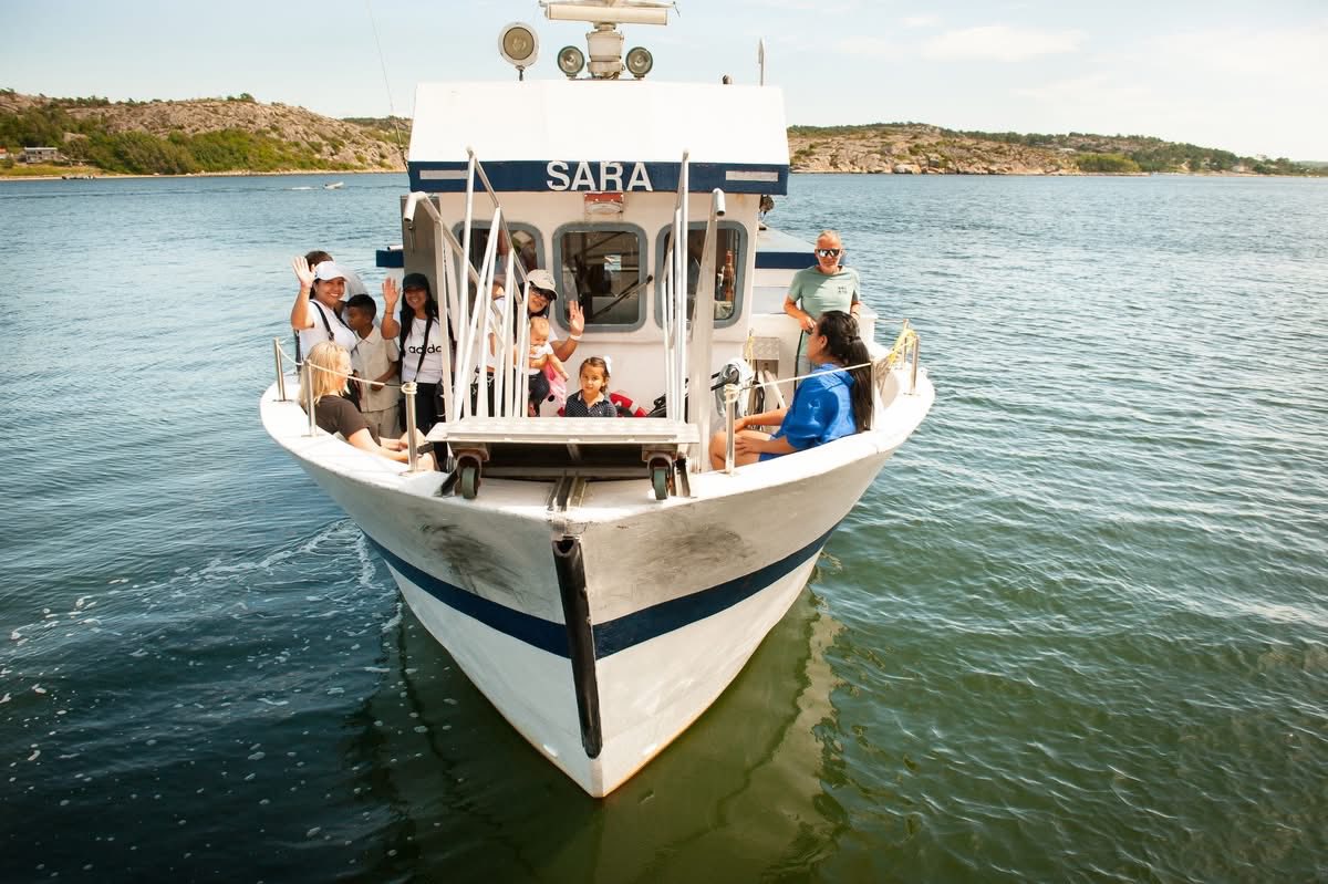 M/S Sara docked in Strömstad before a charter tour to the Koster Islands and Ursholmen in the Bohuslän and Kosterhavet archipelago